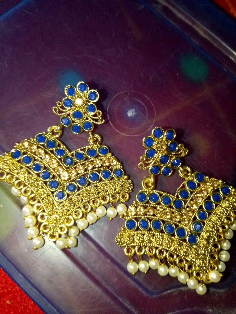 Blue CLR Earing