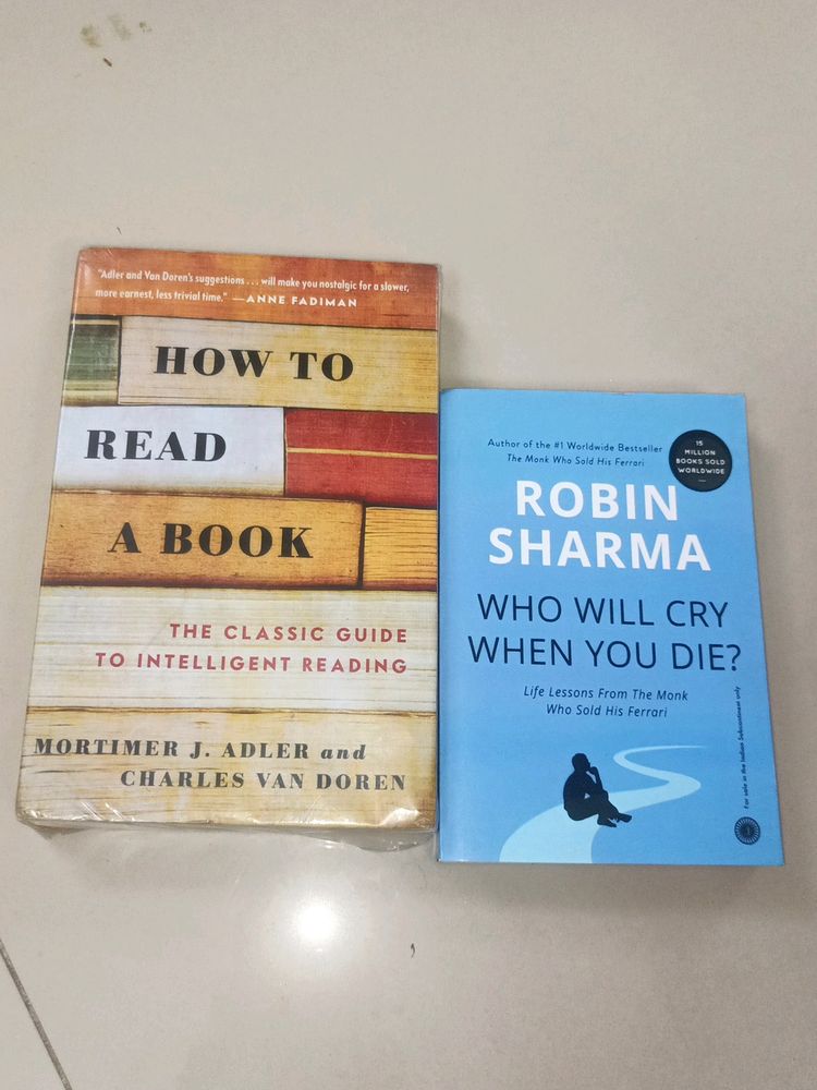 How To Read A Book & Robin Sharma Combo