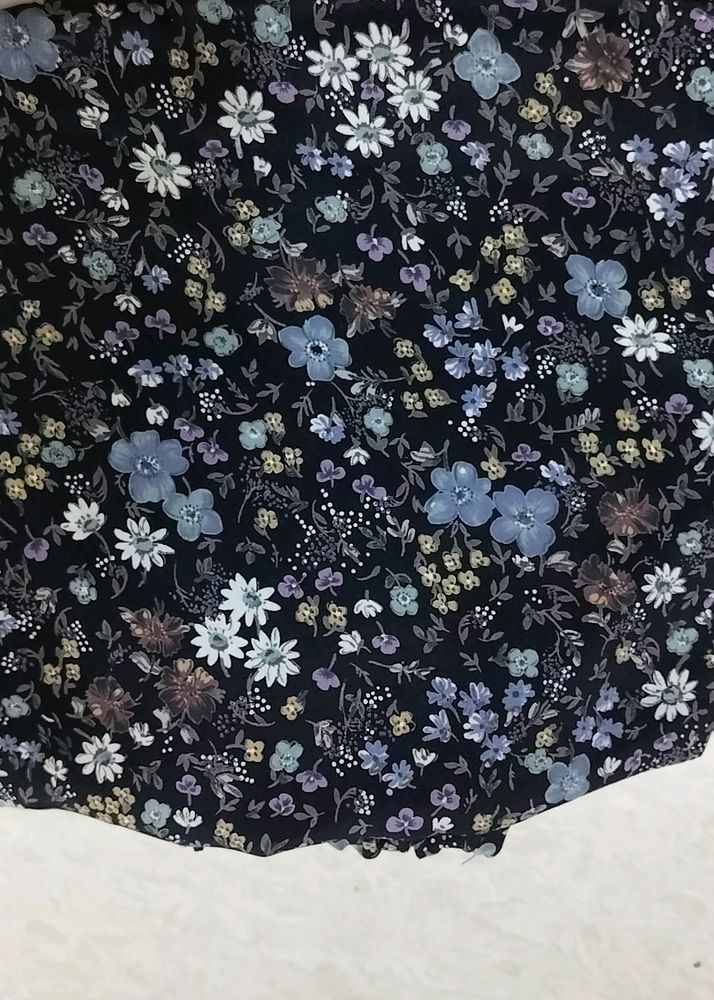 Crepe Floral  Pant