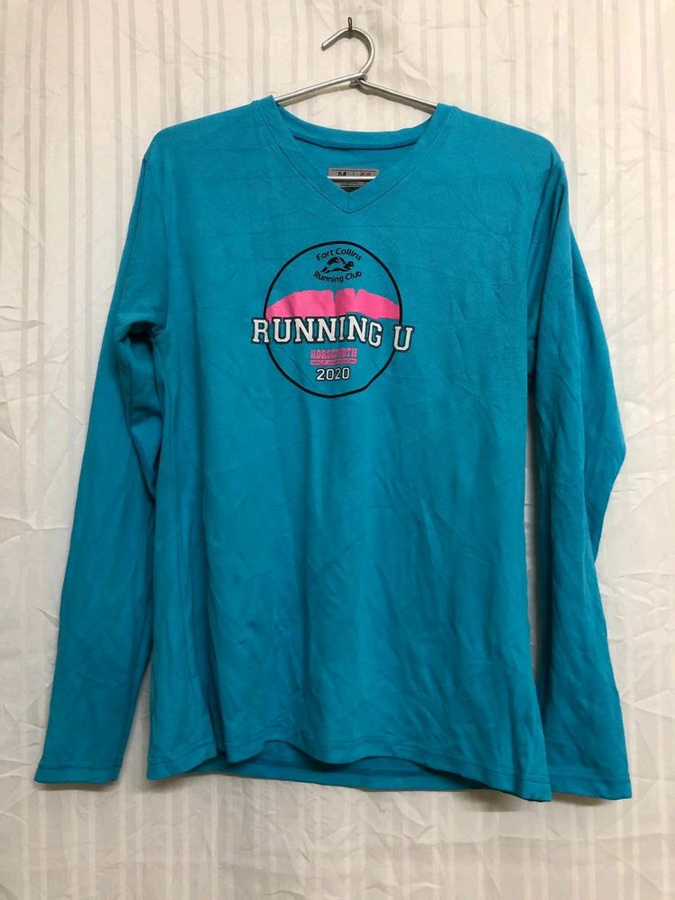 A4 Blue Long Sleeve T Shirt