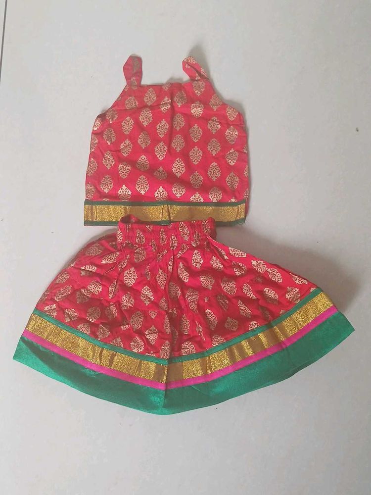 Kids Partywear Skirt And Top