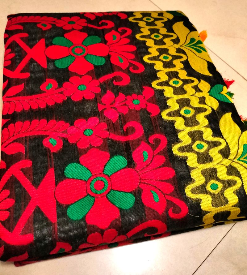 Brand New Meenakari Taant(Cotton) Jamdaani Saree