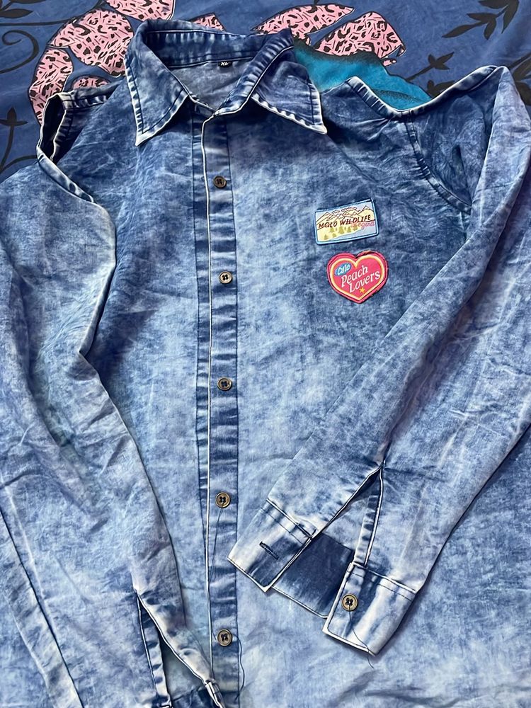 Denim Shirt 👕  For Ladies