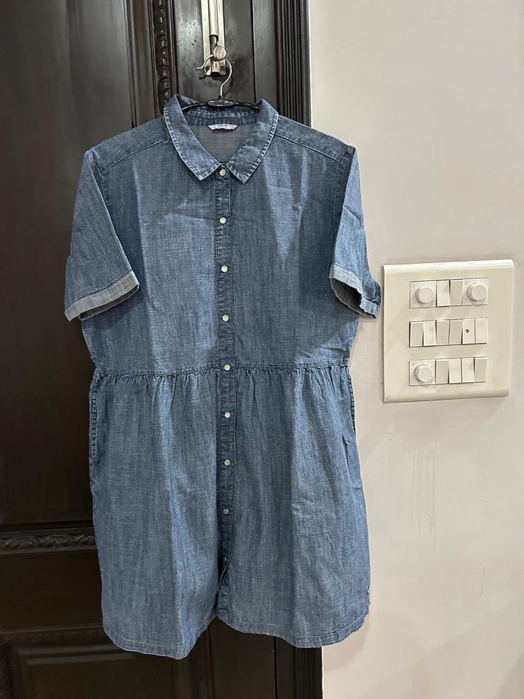 Xpose Denim Shirt Style Top