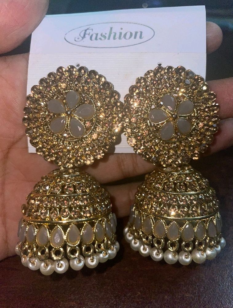 Golden Heavy Jhumka