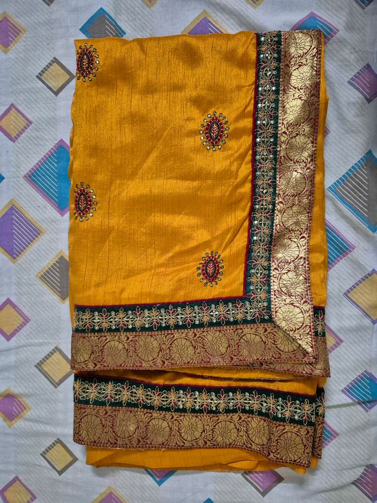 Womens saree Banarsi silk