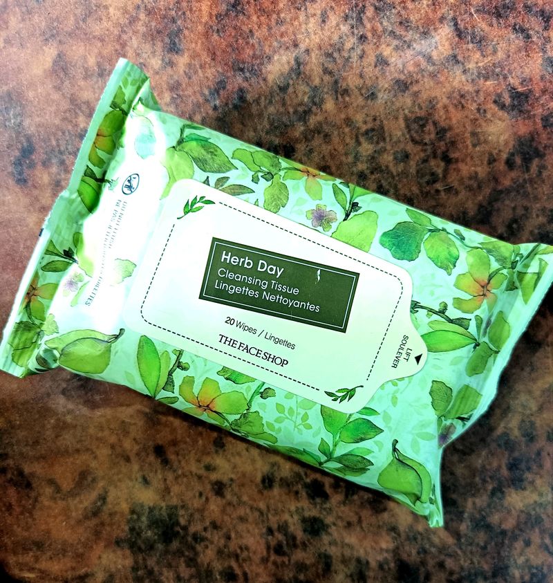 Herb Day Cleansing Tissue 20 Wipes