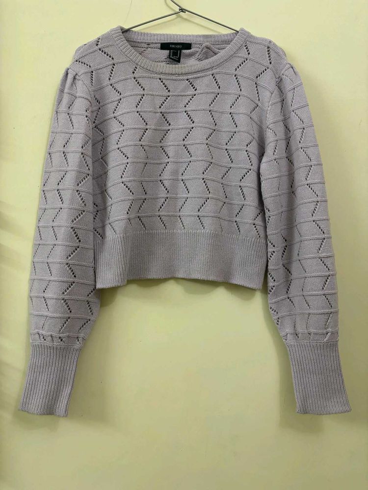 Lavender Winter Sweater