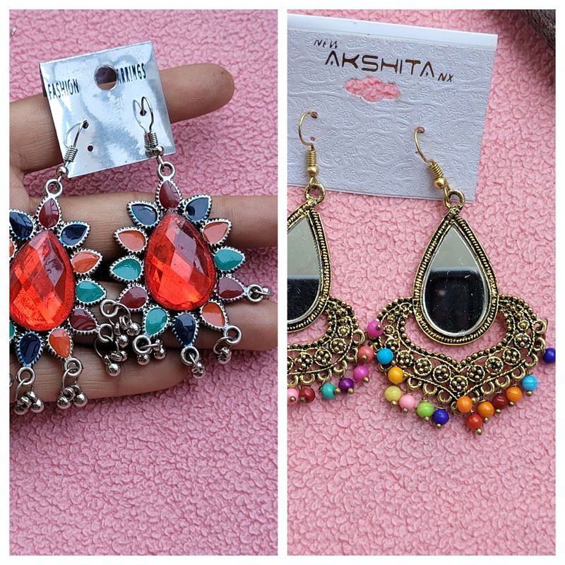 2 Earrings Set