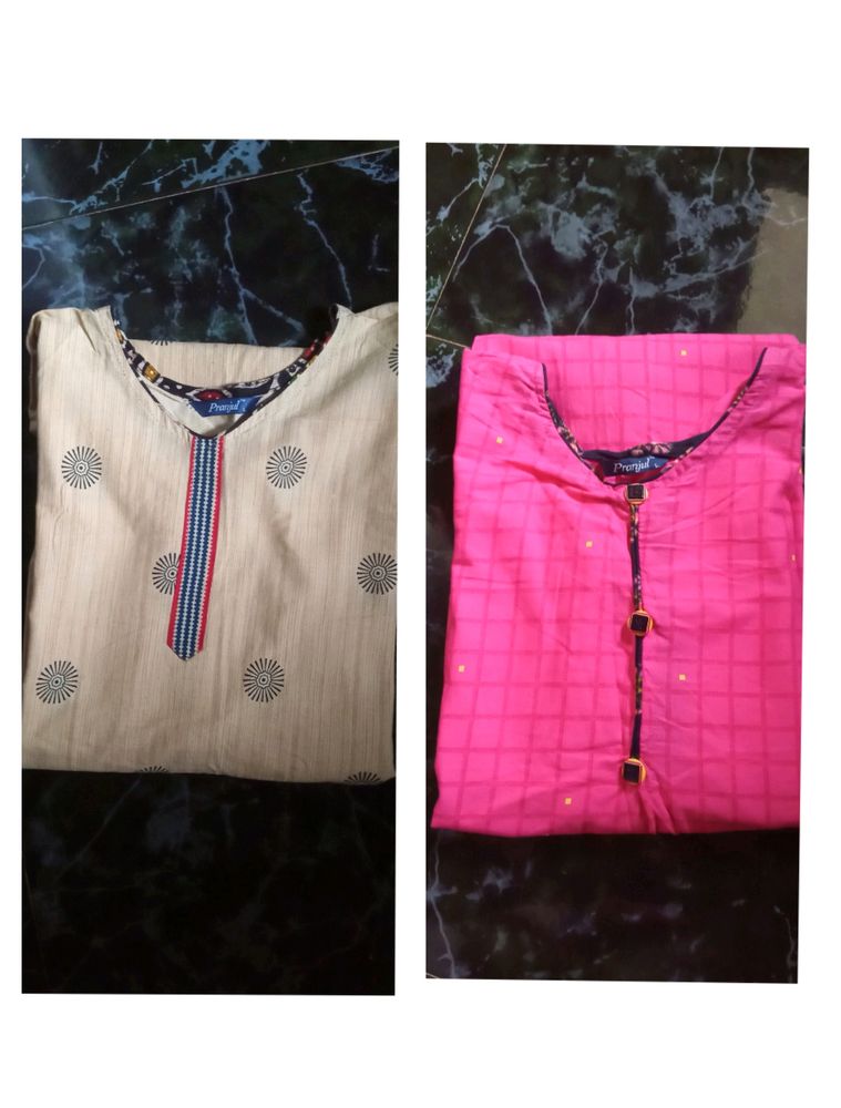 Combo Of 2knee Length Kurtas