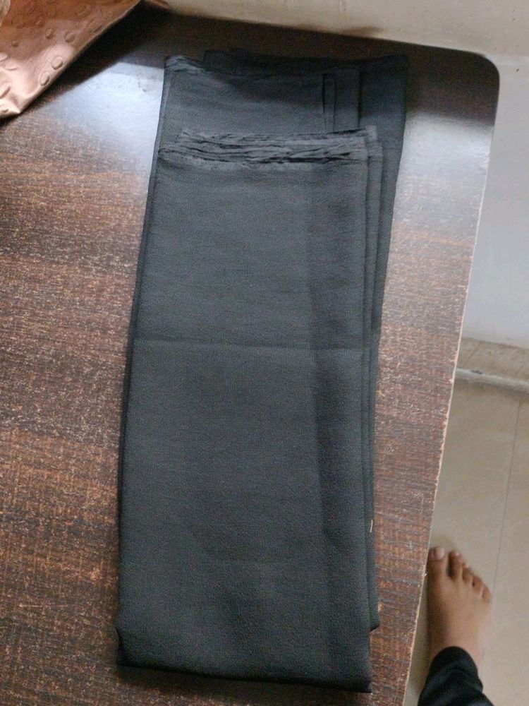 Black Chiffon Duppata For Young Girls