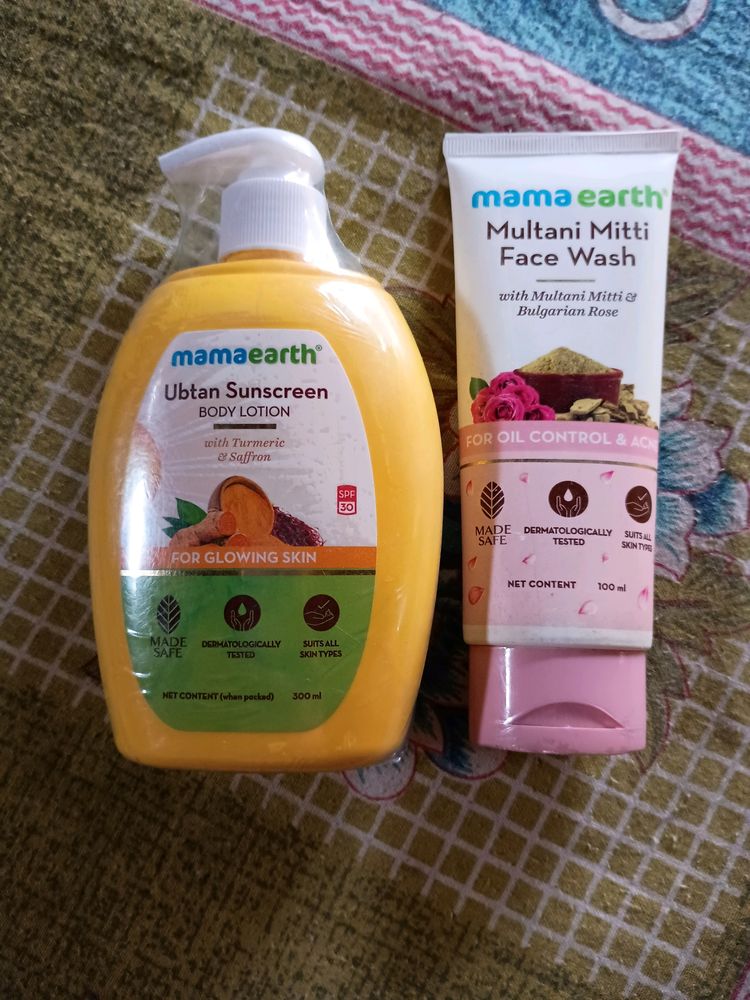 Face Wash & Sunscreen Body Lotion