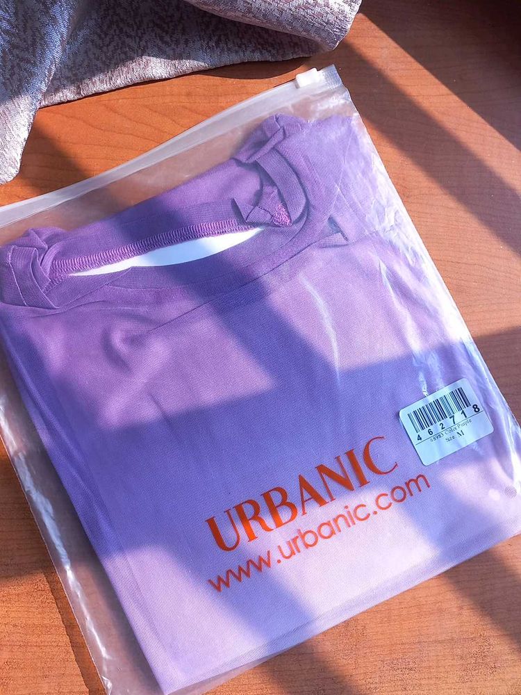 URBANIC BRAND NEW PURPLE  Ombre Sheer Crop Top