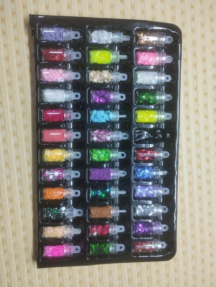 Nail Art Glitter With Different Color