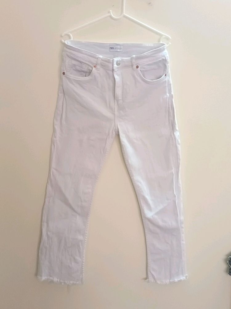 Zara White Denim