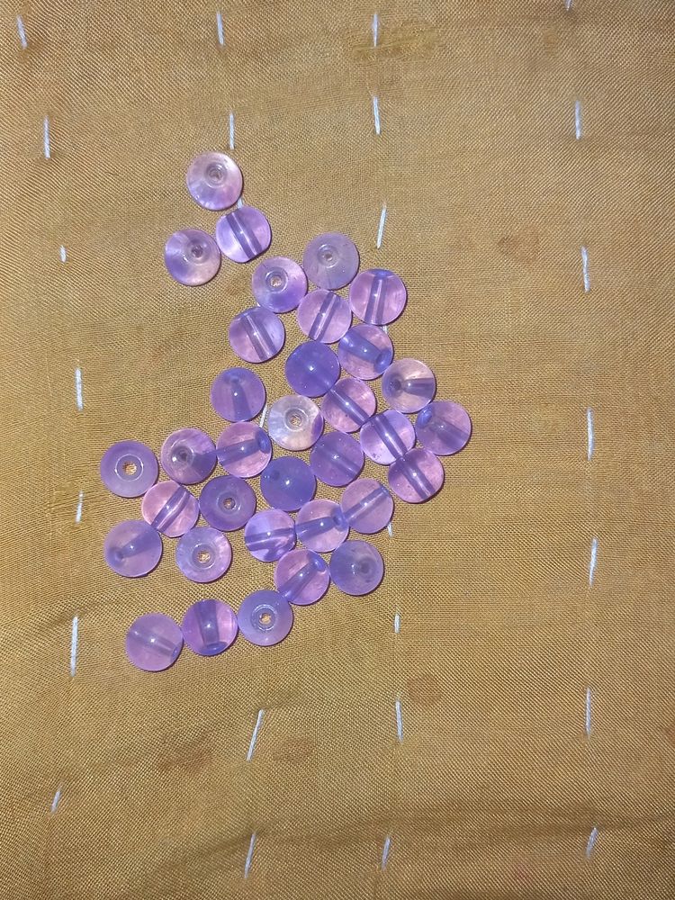 Purple Transparent Beads