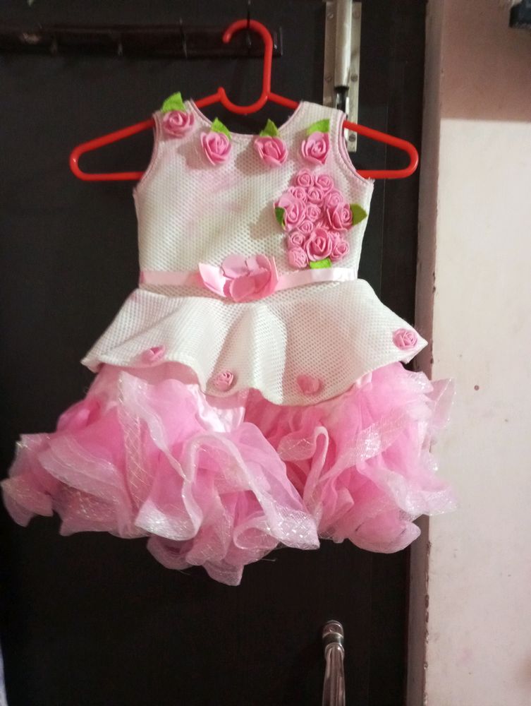 Baby Girl Knee Length Party Frock