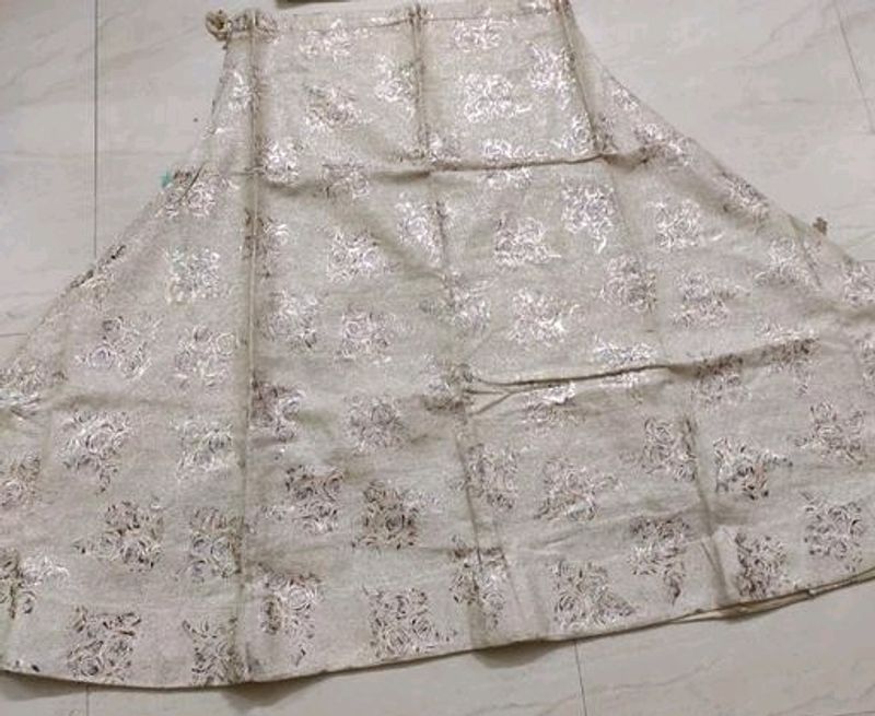 New Foil Printed Jute Skirt