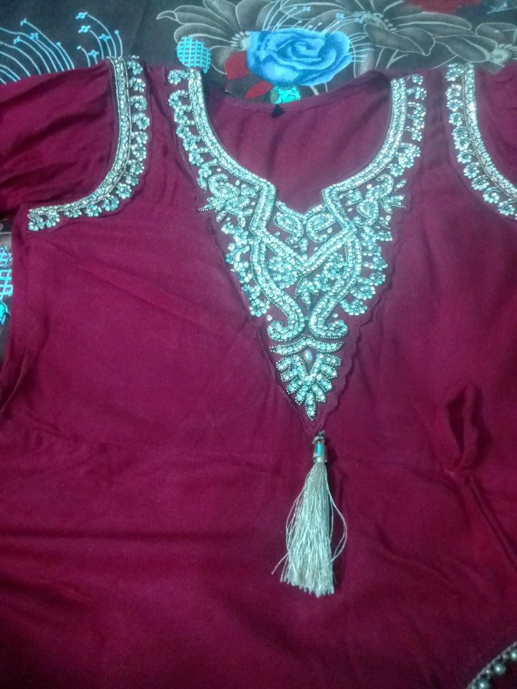 Sequence Embroidery Frock