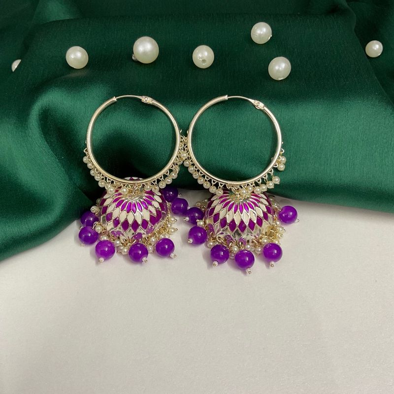 Jamun Hoop Jhumka (Pack Of 1)