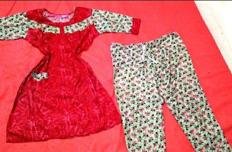 Cotton Night Suit Set