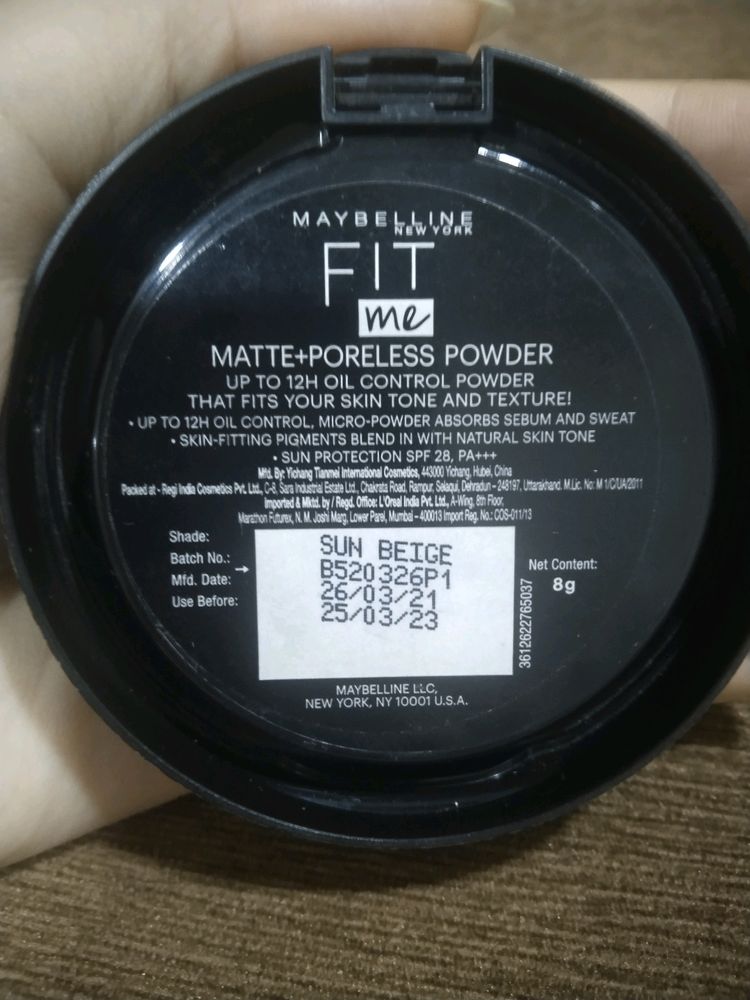 Maybelline Fit me Compact SUN BEIGE