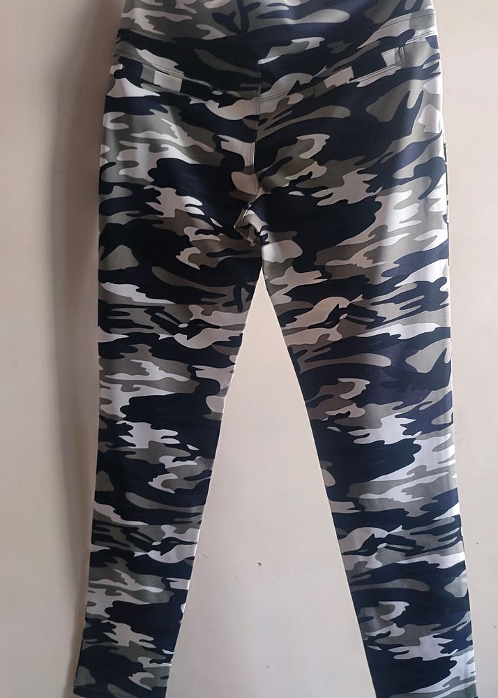 Women's Army Print Bottom