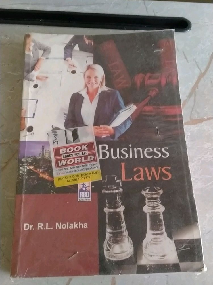 Business Law Book In Proper Covered Form