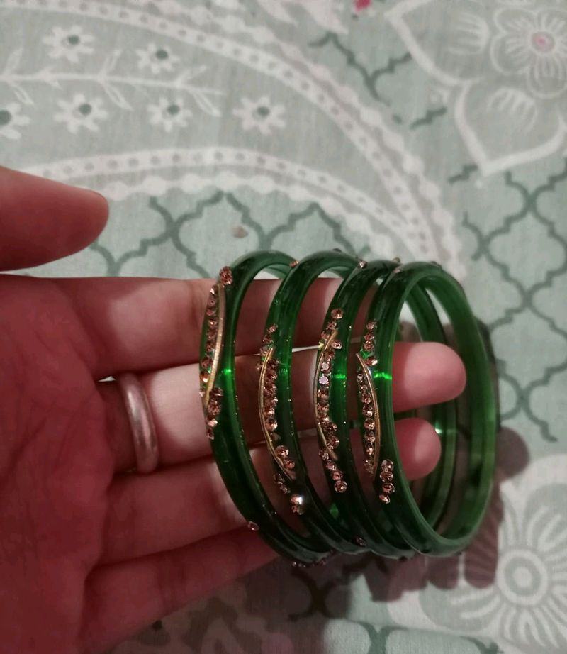 Green Breakable Bangle E