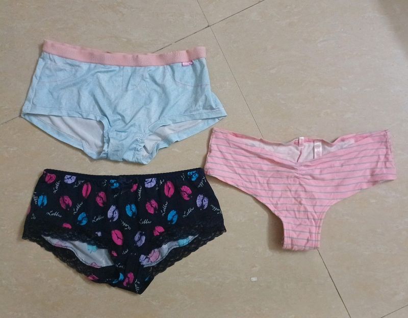 Set Of 3 Victoria Secret Pink Panties