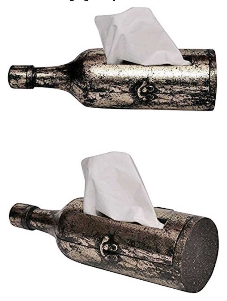 Wooden Bottle Shaped Napkin/tissue Holder