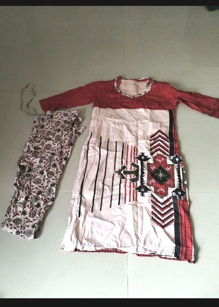 Cotton Kurta + Pant Set