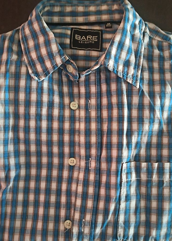 Classy Cotton Blue Shirt