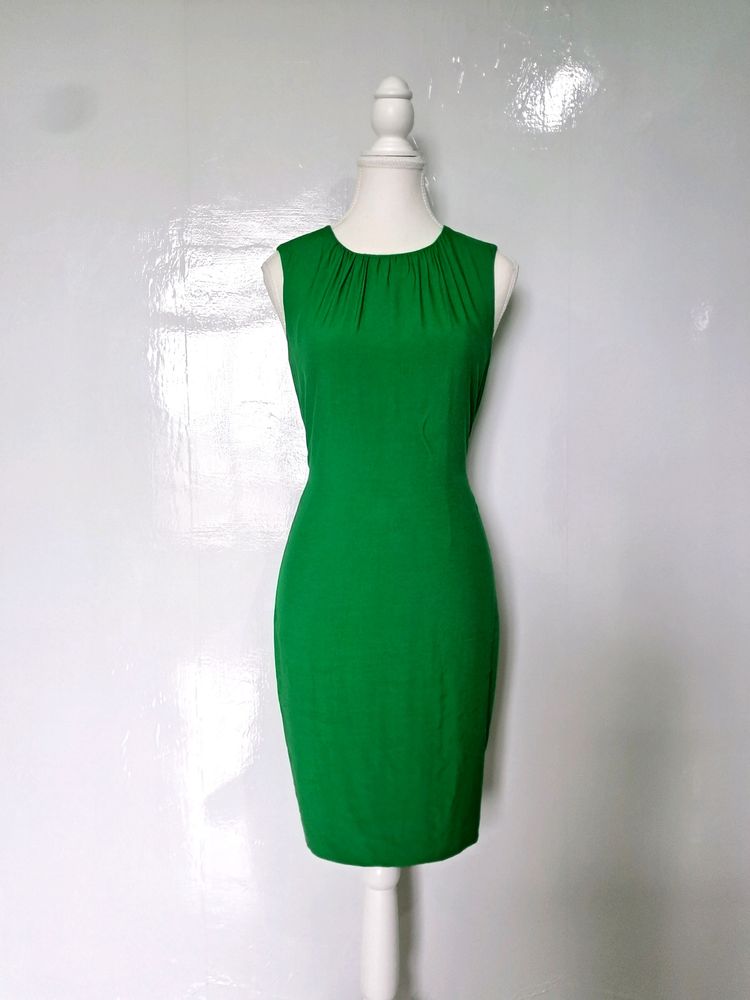 Zara Basic Green Dress