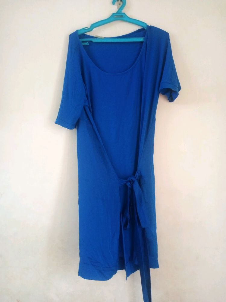 Blue Belt Dress