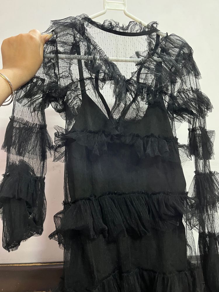 Beautiful Sexy Net Detailed Dress