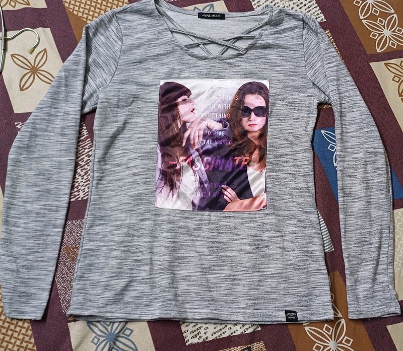 Women Full Sleeves Tshirt