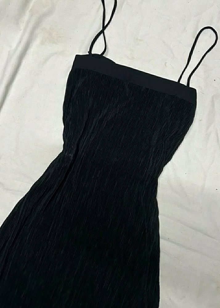 Side Slit Black Dress🖤