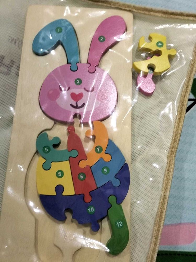 12 Pc Wooden Bunny