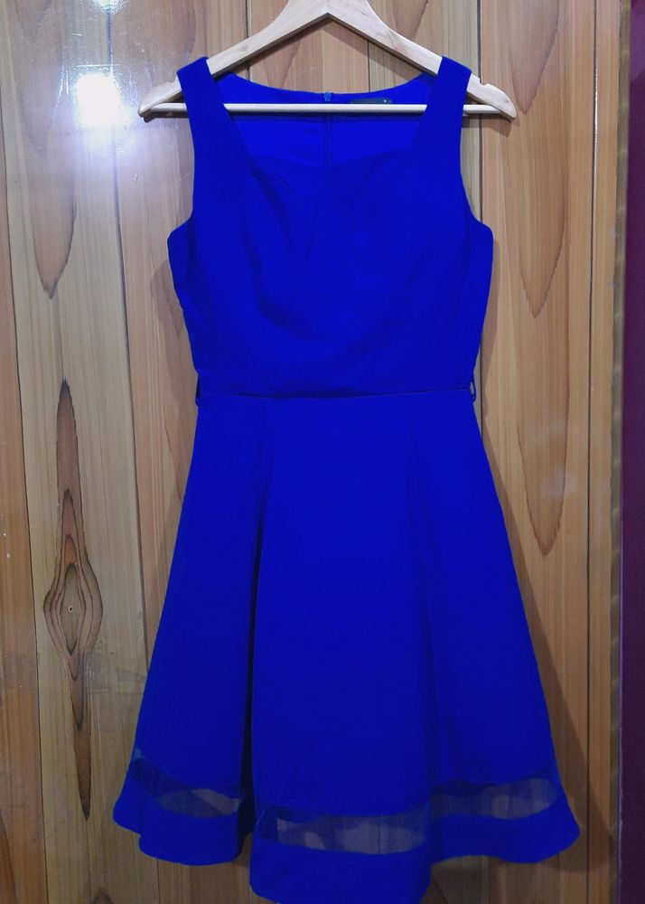 Padded Light Navy Blue Dress.