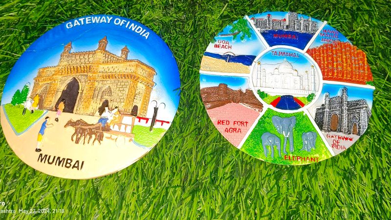 Wall Decorating Plates (7 In 1 , Gateway Of India)