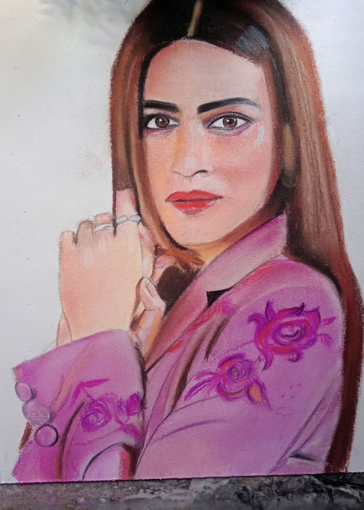 Kriti Sanon Painting Draw Handmade Work