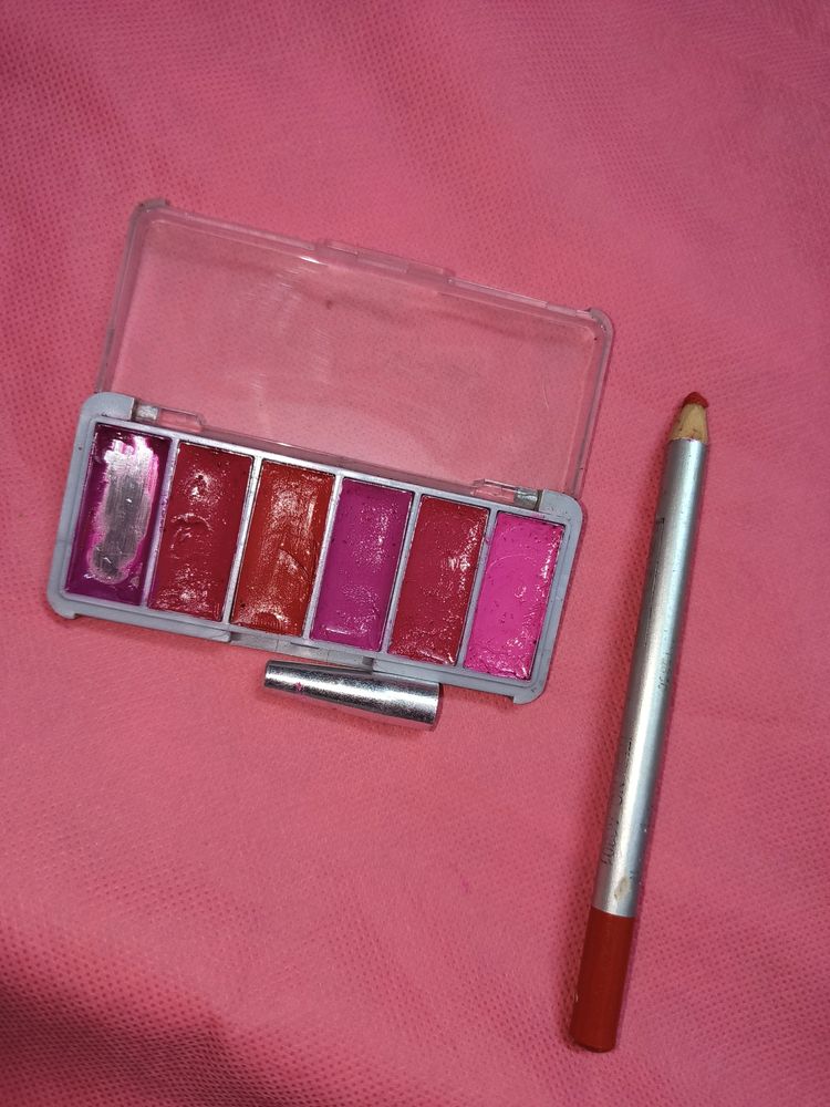 Lipstick Palette And Lipliner