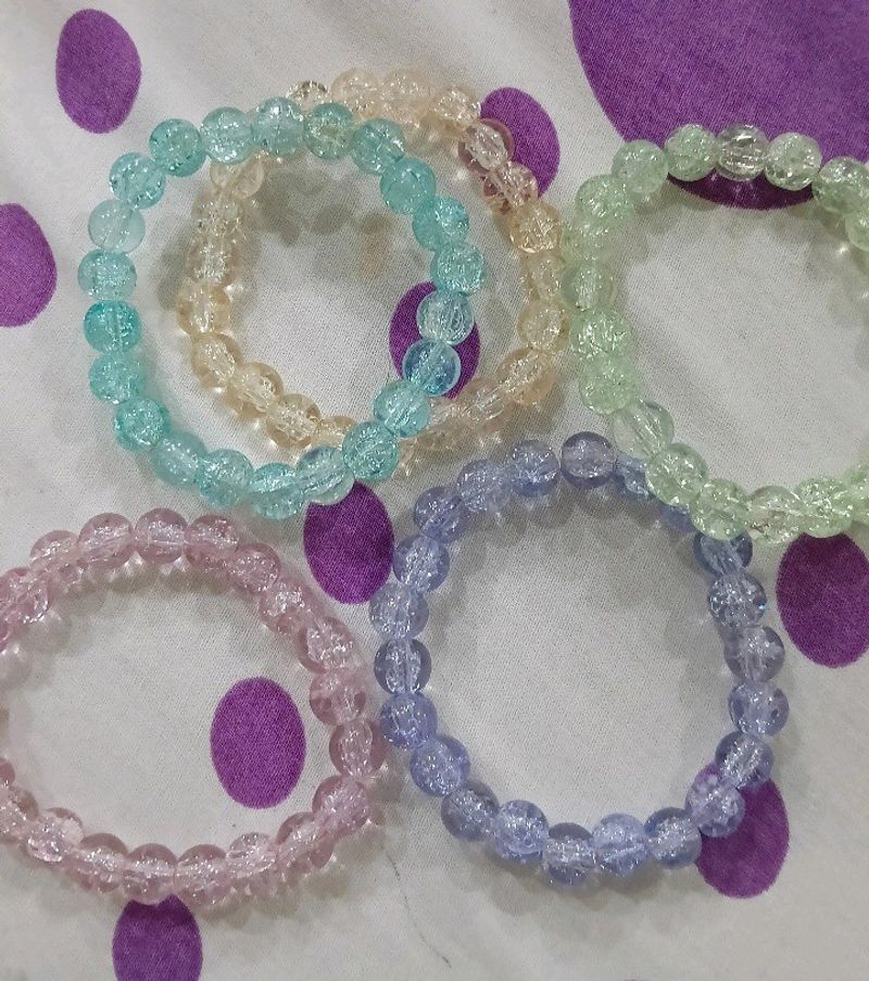 Aesthetic Glitter Beads Bracelet