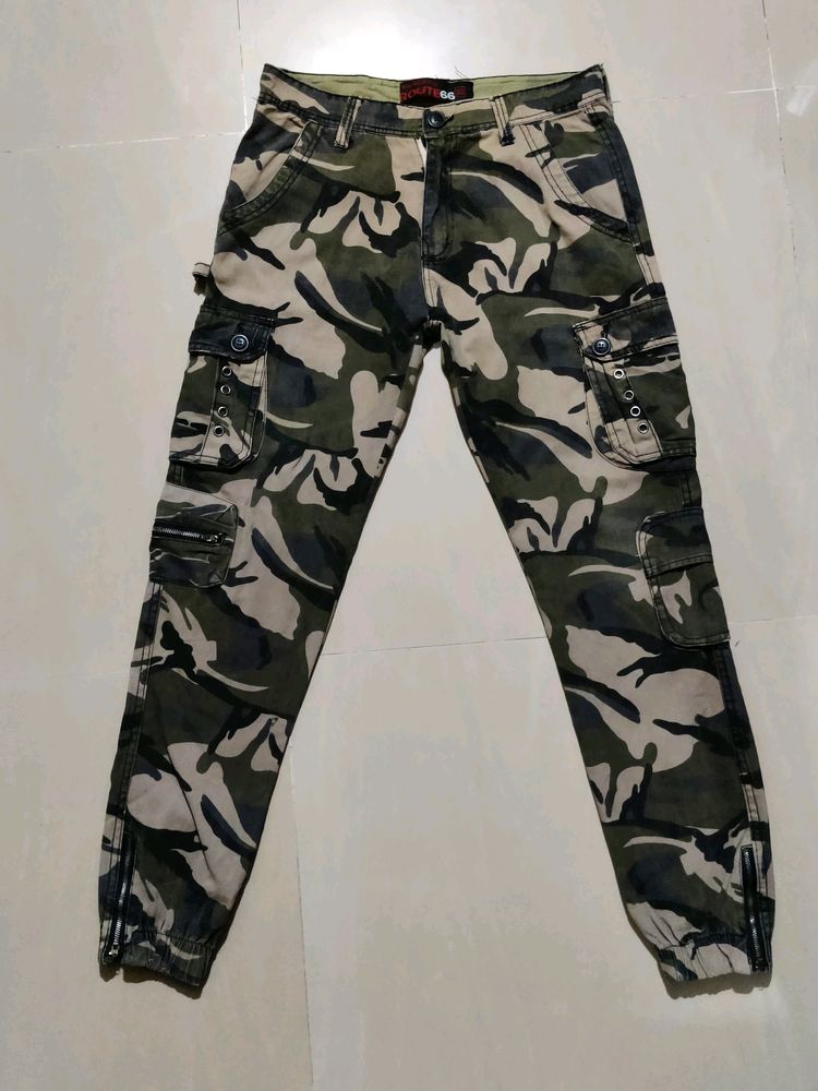 Camouflage Cargo Jogger Pants