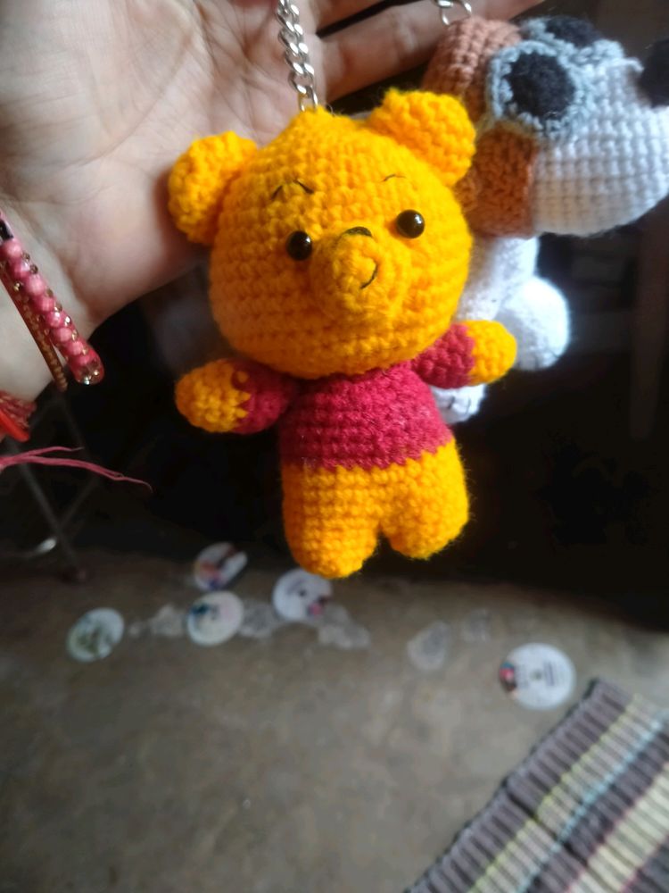 Pooh Car Charm Or Keychain