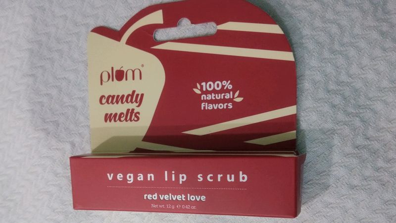 Plum vegan velvet lip scrub