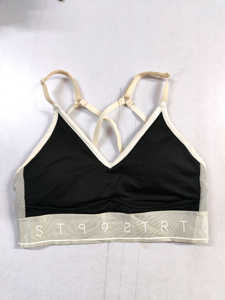 H&M Bra Sport Black And White Size S