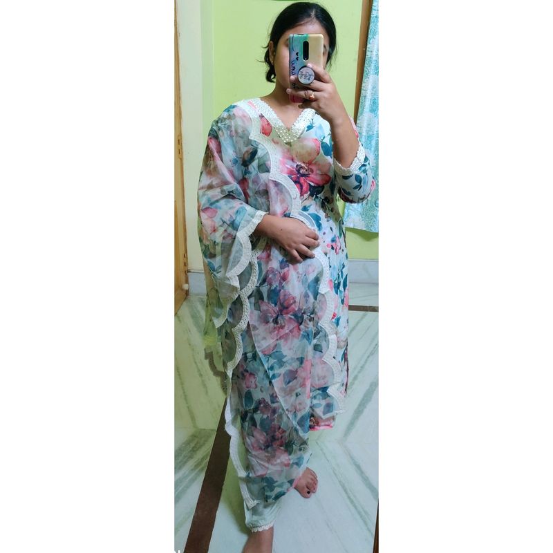 Floral Printed Suit Set