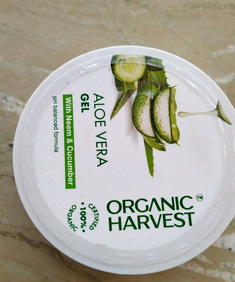 ORGANIC HARVEST ALOE VARA GEL(More Than 50% Left)